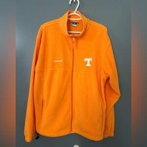 Columbia Sports Men’s Tennessee Volunteers Full Zip Fleece Jacket Size Large.
